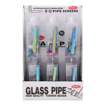 [Paket] 24x Atomic Mini Tabakpfeife Rainbow inkl. Ersatzsiebe