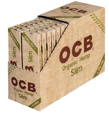 [Paket] 32x OCB Organic Hemp Slim+Tips, 32 Blatt