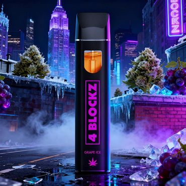 [Paket] 10x 4 Blockz H3BTA - Grape Ice (1ml)