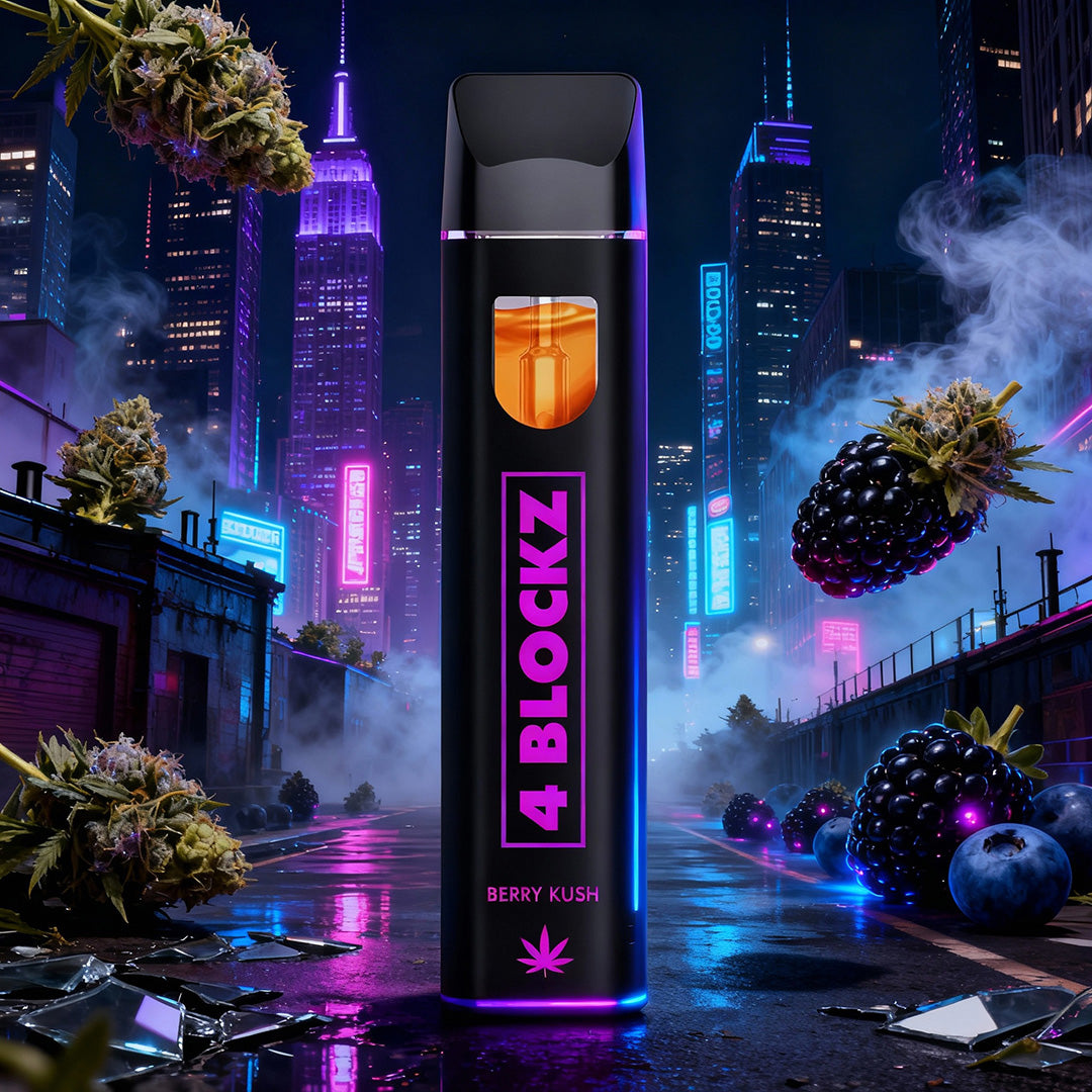 4 Blockz H3BTA Vape - Berry Kush 1ml