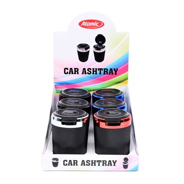 [Paket] 6x Atomic Auto Aschenbecher LED Shiny Sortiert