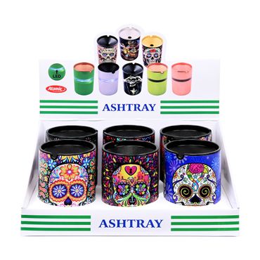 [Paket] 6x Atomic Auto Aschenbecher Led La Catrina