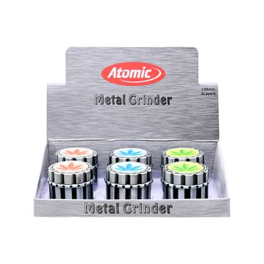 [Paket] 6x Atomic Metall Grinder 40mm Leaf Glow in the dark