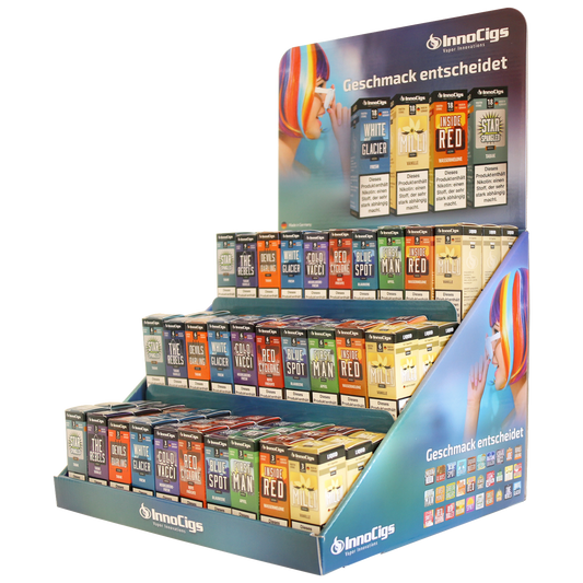 InnoCigs Liquid Verkaufsdisplay als Aufsteller