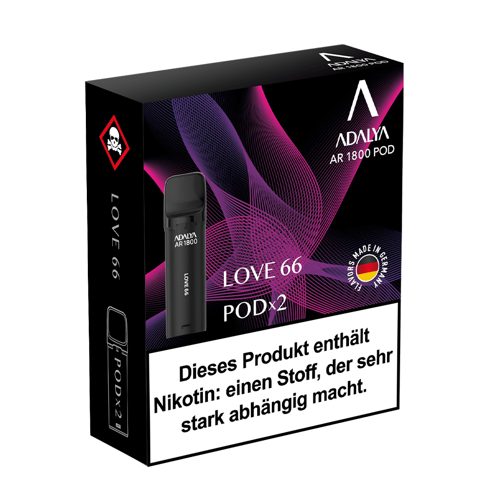 2x Adalya AR1800 - Love66 - 20mg Nikotinsalz 2ml