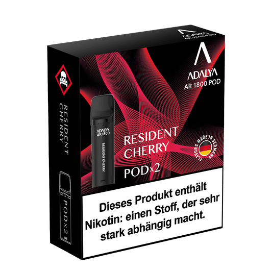 2x Adalya AR1800 - Resident Cherry - 20mg Nikotinsalz 2ml