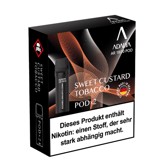 2x Adalya AR1800 - Sweet Custard Tobacco - 20mg Nikotinsalz 2ml