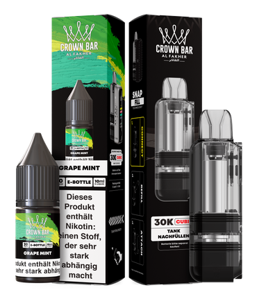 [Paket] 5x Al Fakher Cubic 30K Pod Grape Mint