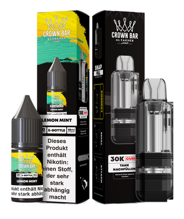 [Paket] 5x Al Fakher Cubic 30K Pod Lemon Mint