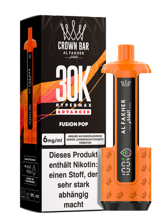 [Paket] 5x Al Fakher Hypermax Advanced 30K - Fusion Pop - 6mg Nikotingehalt