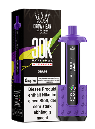 [Paket] 5x Al Fakher Hypermax Advanced 30K - Grape - 6mg Nikotingehalt