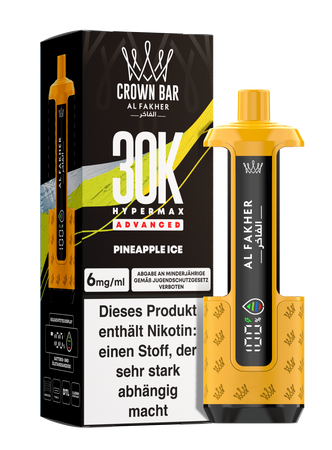 [Paket] 5x Al Fakher Hypermax Advanced 30K - Pineapple Ice - 6mg Nikotingehalt