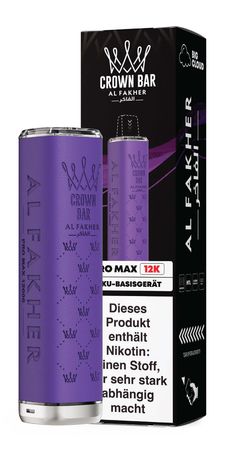 [Paket] 5x Al Fakher Pro Max 12k Akkuträger - Farbe: Purple - 900 mAh