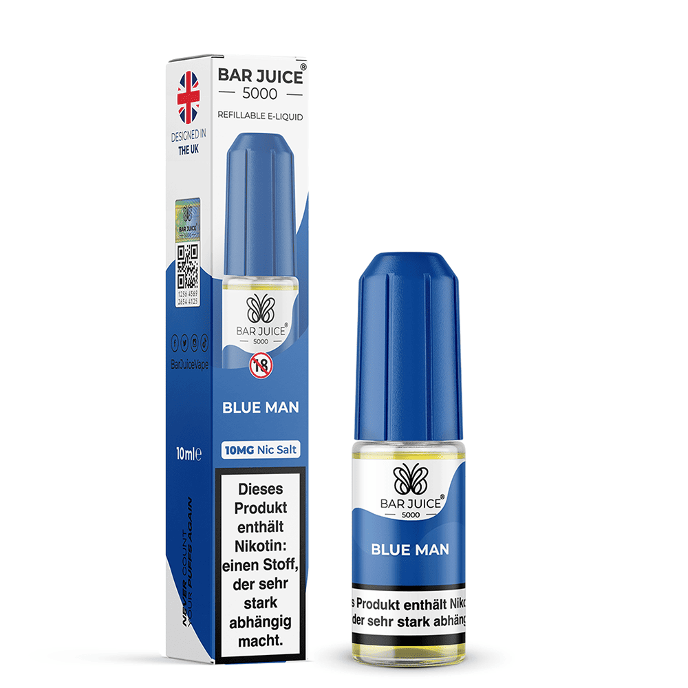 Bar Juice 5000 Nikotinsalz - Blue Man - Liquid 10mg 10ml