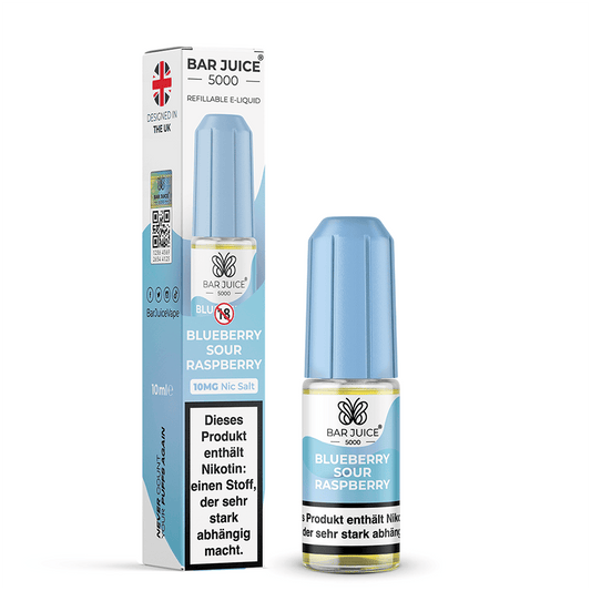 Bar Juice 5000 Nikotinsalz - Blueberry Sour Raspberry - Liquid 10mg 10ml