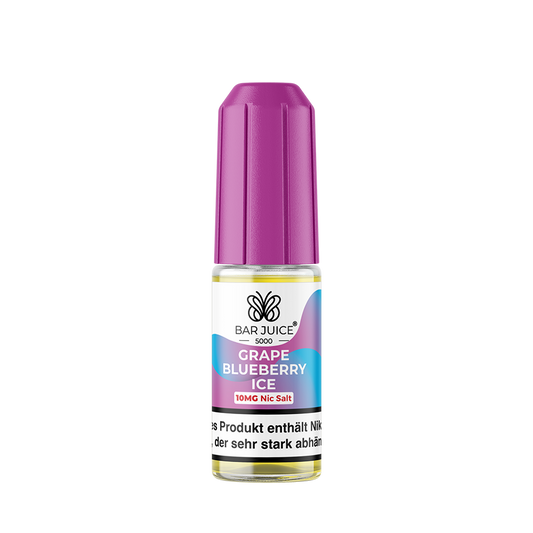 Bar Juice 5000 Nikotinsalz - Grape Blueberry Ice - Liquid 10mg 10ml