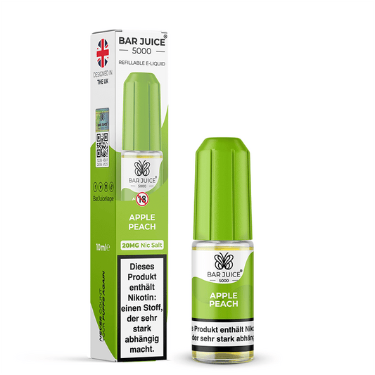 Bar Juice 5000 Nikotinsalz - Apple Peach - Liquid 20mg 10ml
