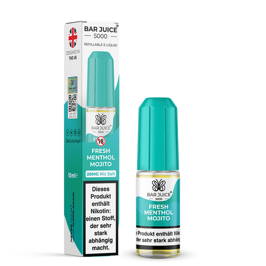 Bar Juice 5000 Nikotinsalz - Fresh Menthol Mojito - Liquid 20mg 10ml