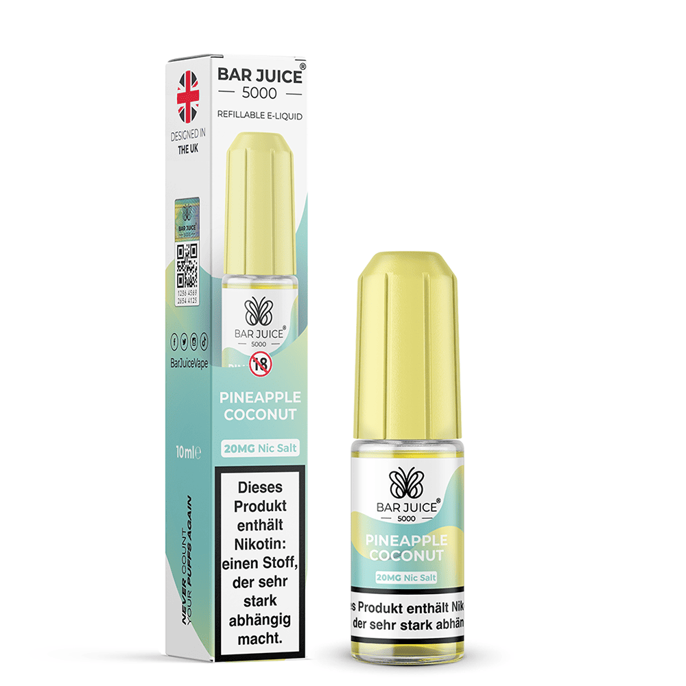 Bar Juice 5000 Nikotinsalz - Pineapple Coconut - Liquid 20mg 10ml