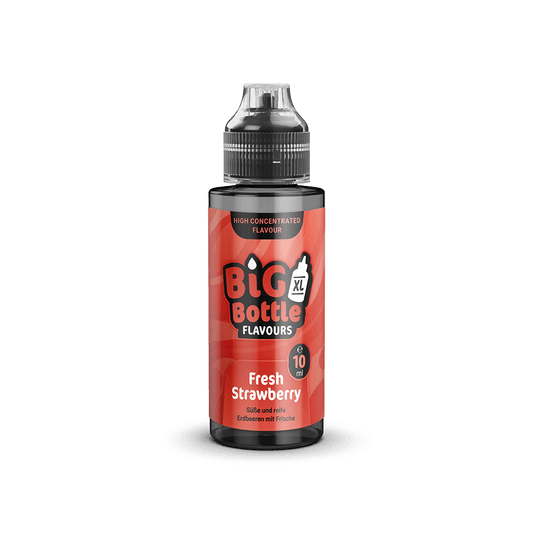 Big Bottle Flavours Longfill - Fresh Strawberry - 10ml Aroma in 120ml Flasche