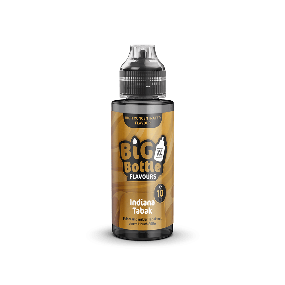 Big Bottle Flavours Longfill - Indiana Tabak - 10ml Aroma in 120ml Flasche