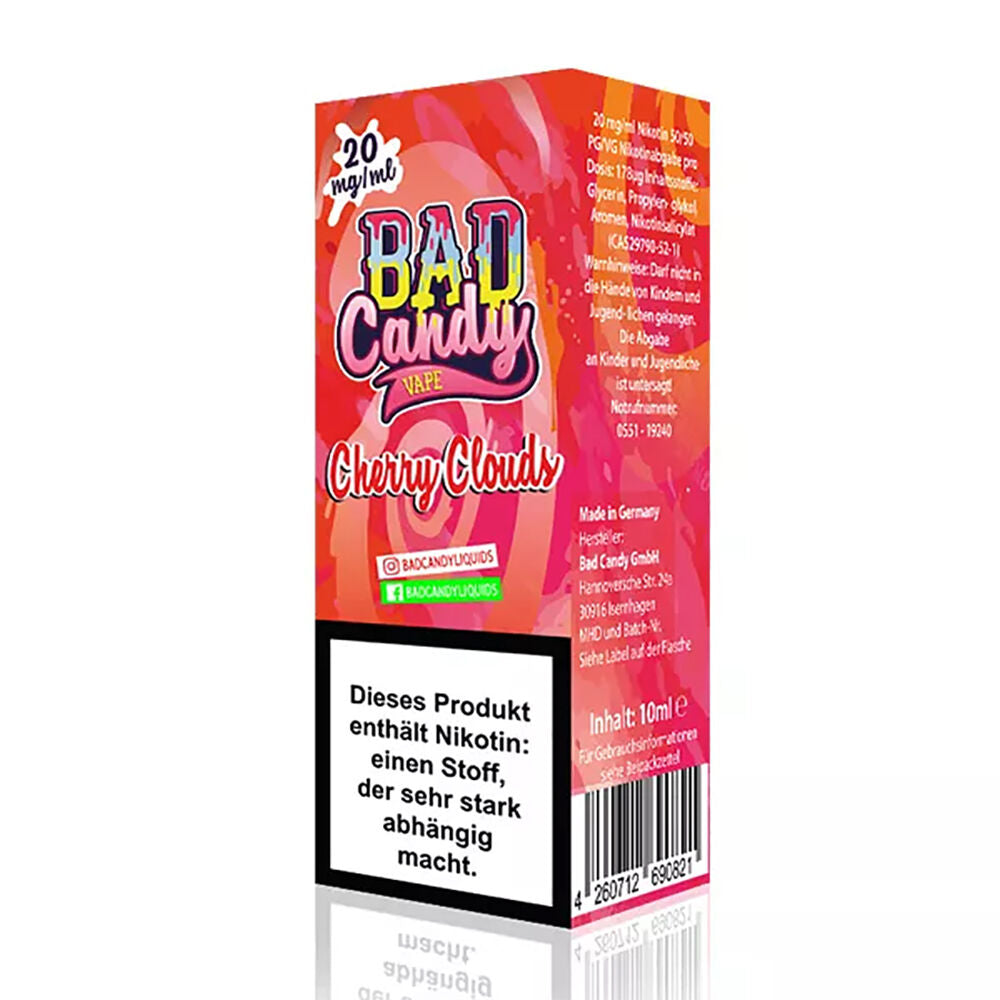 Bad Candy Nikotinsalz - Cherry Clouds - 10ml Liquid 20mg