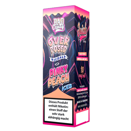 Bad Candy Nikotinsalz - Pinky Peach Iced - Overdosed 10ml Liquid 20mg