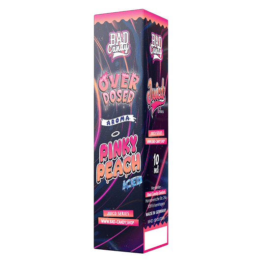 Bad Candy Longfill - Pinky Peach Iced - Overdosed 10ml Aroma in 60 ml Flasche