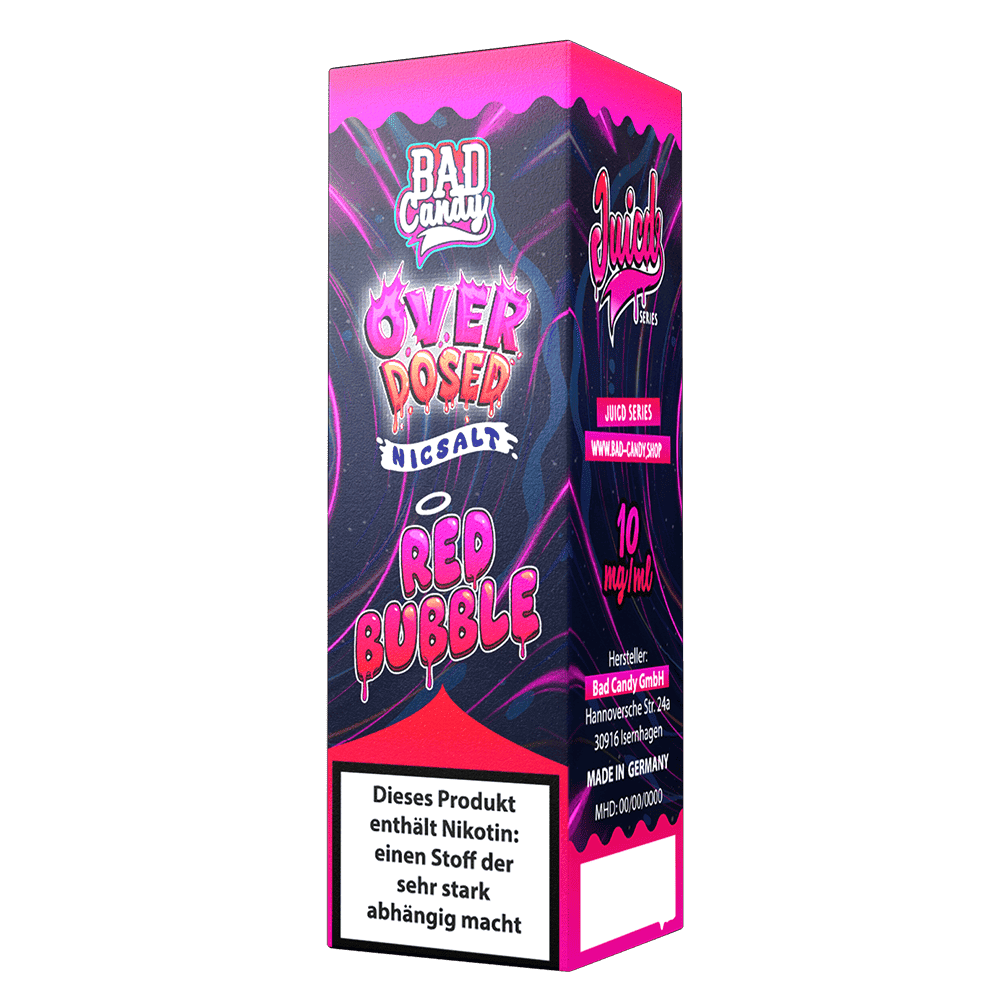 Bad Candy Nikotinsalz Red Bubble Overdosed Liquid