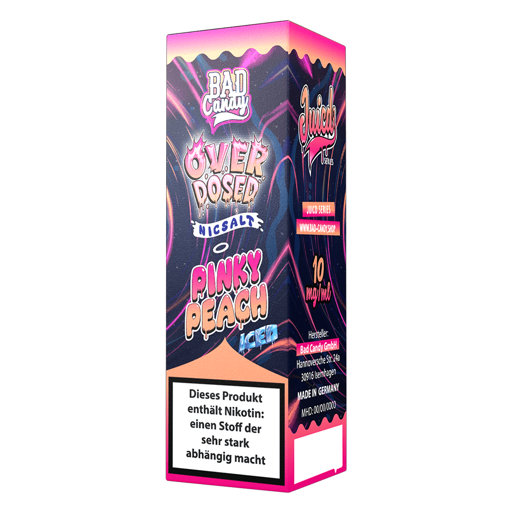 Bad Candy Nikotinsalz Pinky Peach Iced Overdosed Liquid