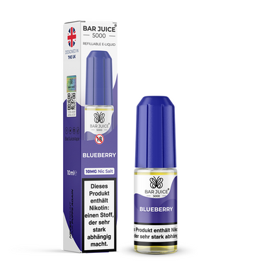 10x Bar Juice 5000 10ml Nikotinsalzliquid Blueberry