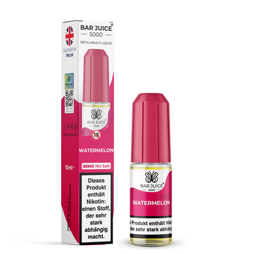 10x Bar Juice 5000 10ml Nikotinsalzliquid Watermelon