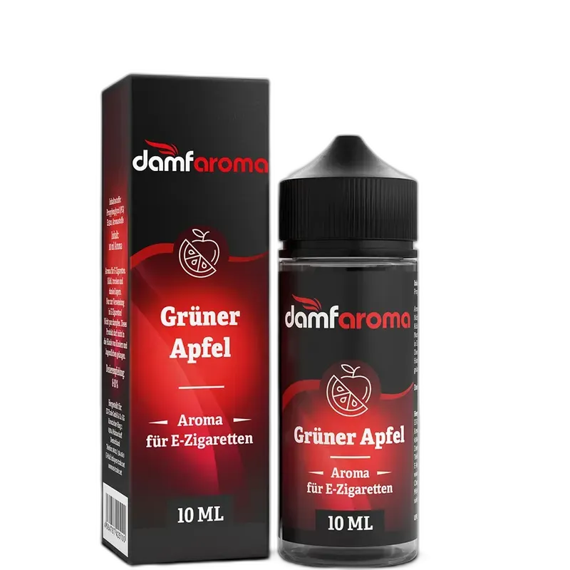 damfaroma Longfill - Grüner Apfel - 10ml Aroma in 120ml Flasche