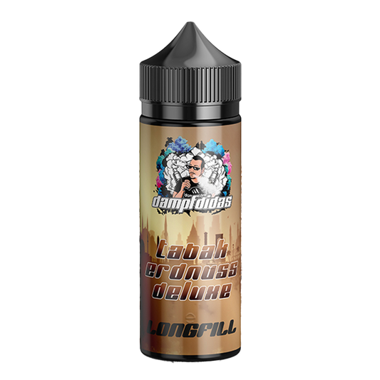 Dampfdidas Longfill - Tabak Erdnuss Deluxe - 10ml Aroma in 120ml Flasche