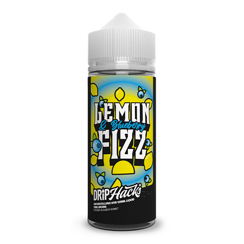 Drip Hacks Longfill - Lemon & Blueberry Fizz - 10ml Aroma in 120ml Flasche
