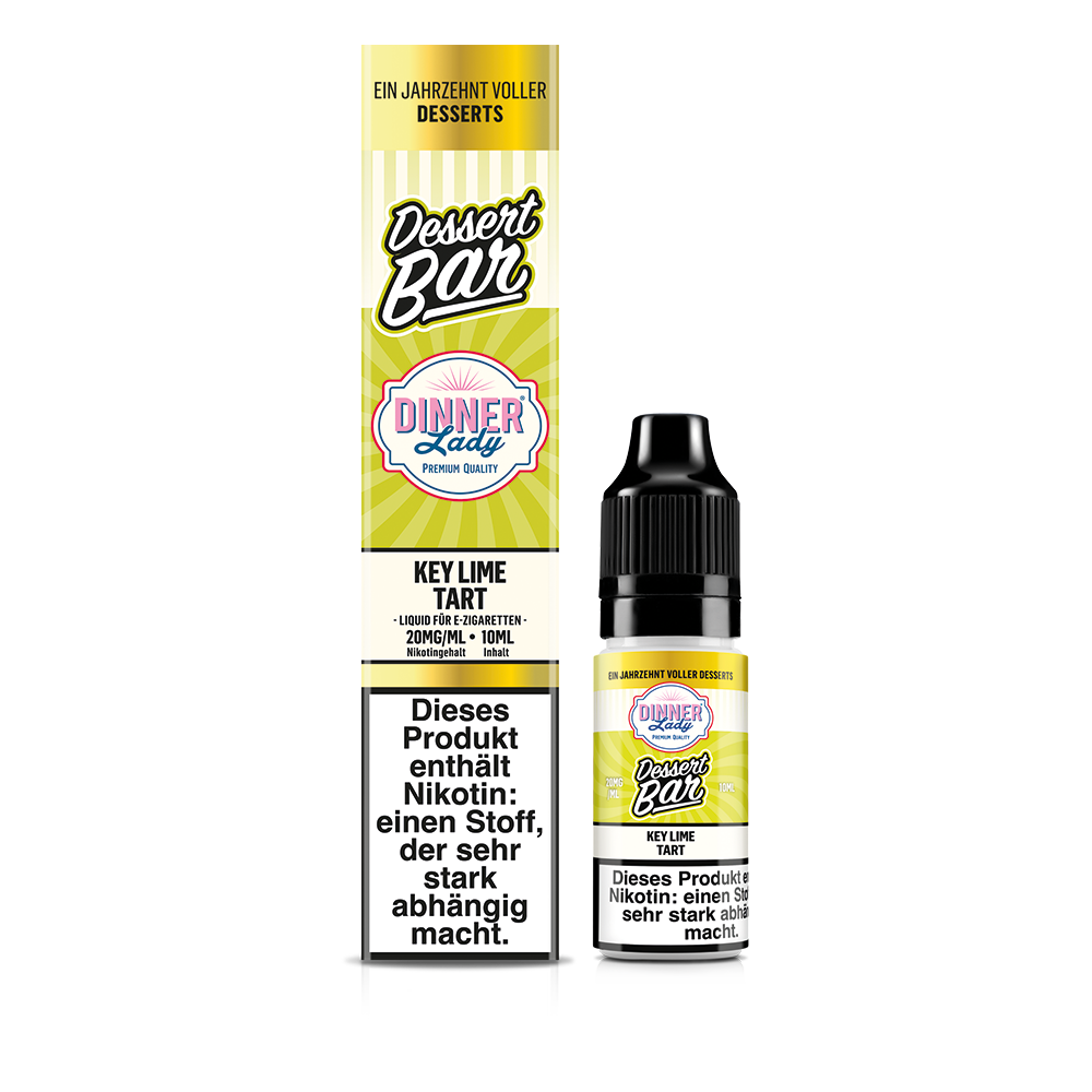 Dinner Lady Nikotinsalz - Key Lime Tart - 50/50 10ml Liquid 20mg