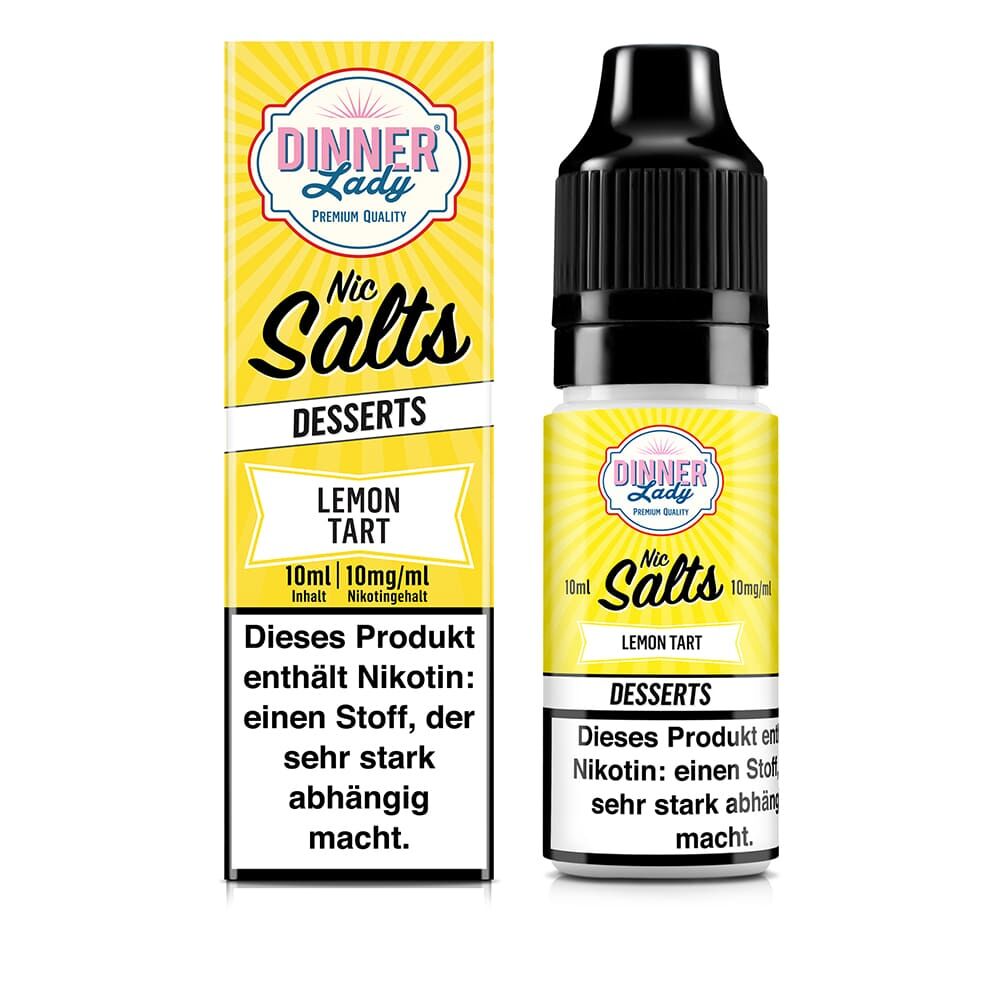 Dinner Lady Nikotinsalz - Lemon Tart - 50/50 10ml Liquid 10mg
