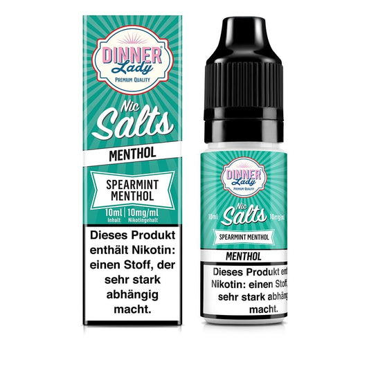 Dinner Lady Nikotinsalz - Spearmint Menthol - 50/50 10ml Liquid 10mg
