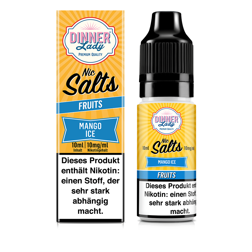 Dinner Lady Nikotinsalz - Mango Ice - 50/50 10ml Liquid 10mg