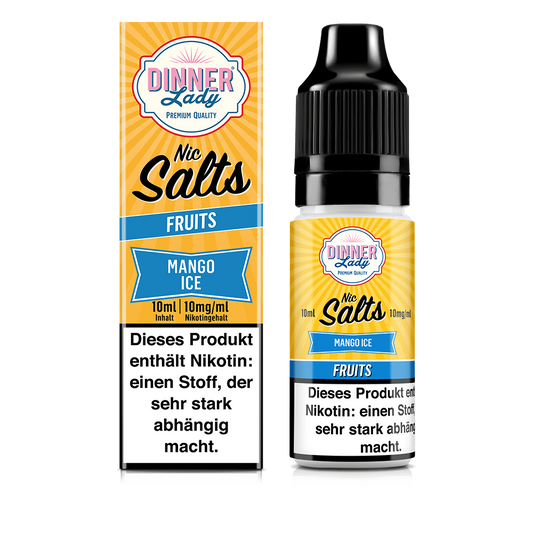 Dinner Lady Nikotinsalz - Mango Ice - 50/50 10ml Liquid 10mg