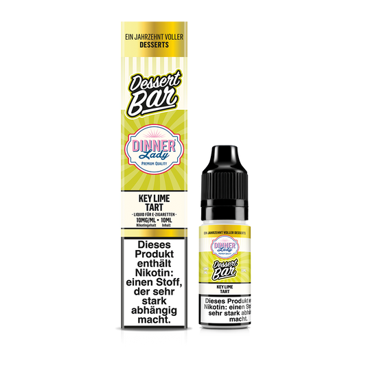 Dinner Lady Nikotinsalz - Key Lime Tart - 50/50 10ml Liquid 10mg