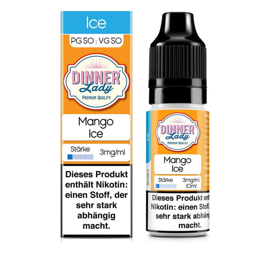 Dinner Lady Liquid - Mango Ice - 50/50 10ml 3mg