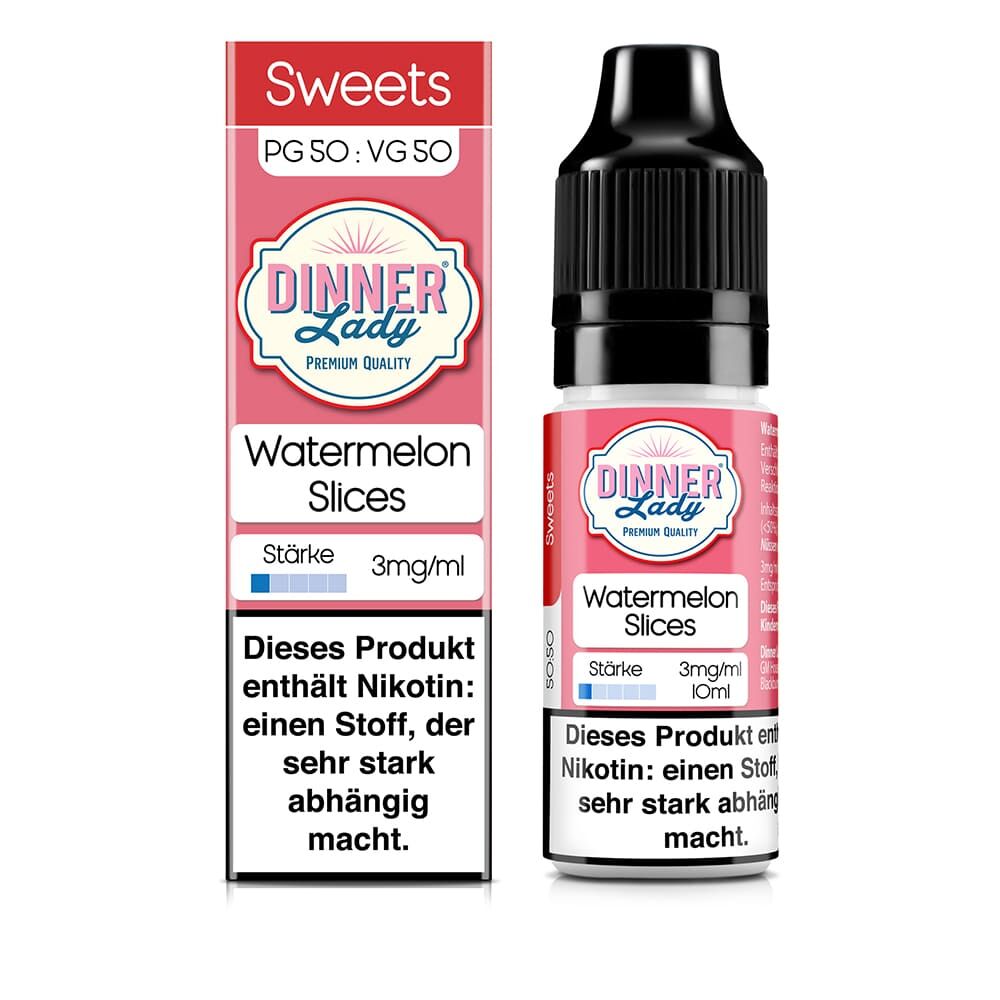 Dinner Lady Liquid - Watermelon Slices - 50/50 10ml 3mg