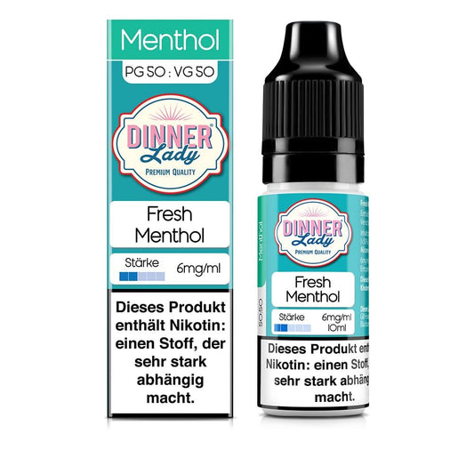 Dinner Lady Liquid - Fresh Menthol - 50/50 10ml 6mg
