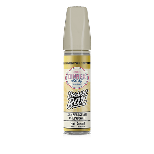Dinner Lady Aroma Longfill - San Sebastian Cheesecake - 14ml in 60ml Flasche