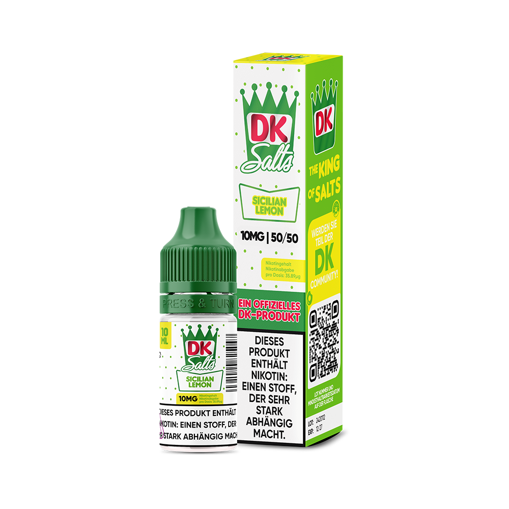 DK Salts Nikotinsalz - Sicilian Lemon - Liquid 10mg 10ml