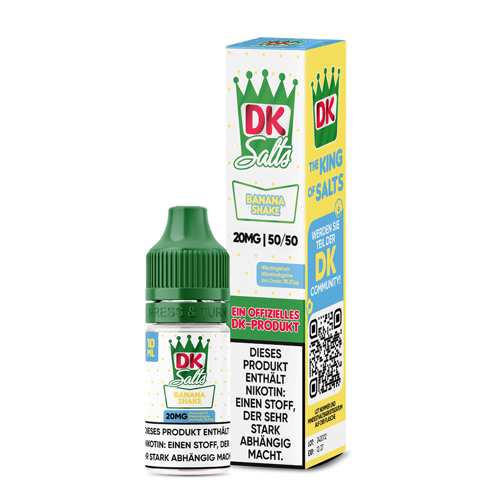 DK Salts Nikotinsalz - Banana Shake - Liquid 20mg 10ml
