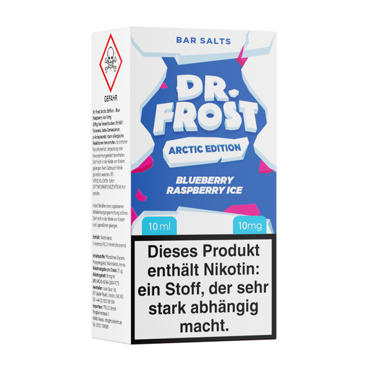 Dr. Frost Nikotinsalz - Blue Raspberry Ice - Liquid 10mg 10ml Flasche