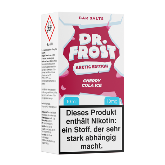 Dr. Frost Nikotinsalz - Cherry Cola Ice - Liquid 10mg 10ml Flasche