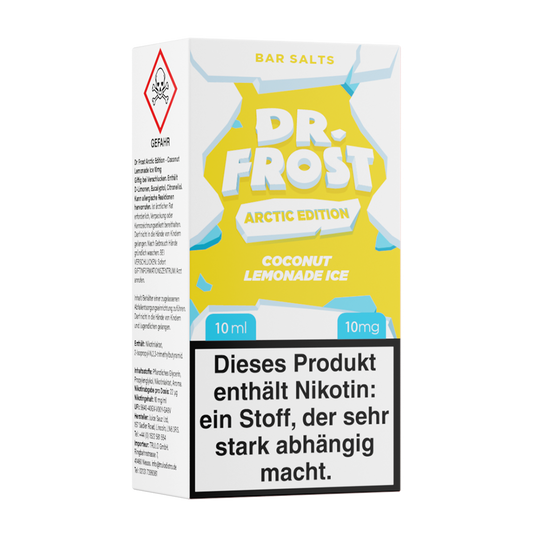 Dr. Frost Nikotinsalz - Coconut Lemonade Ice - Liquid 10mg 10ml Flasche